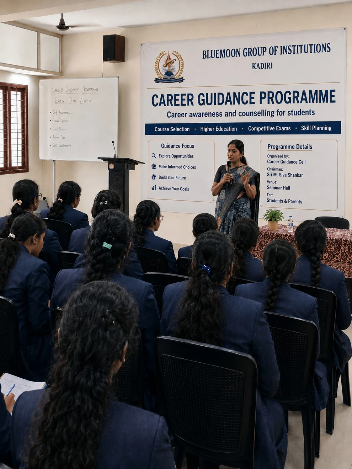 Career guidance programme in seminar hall